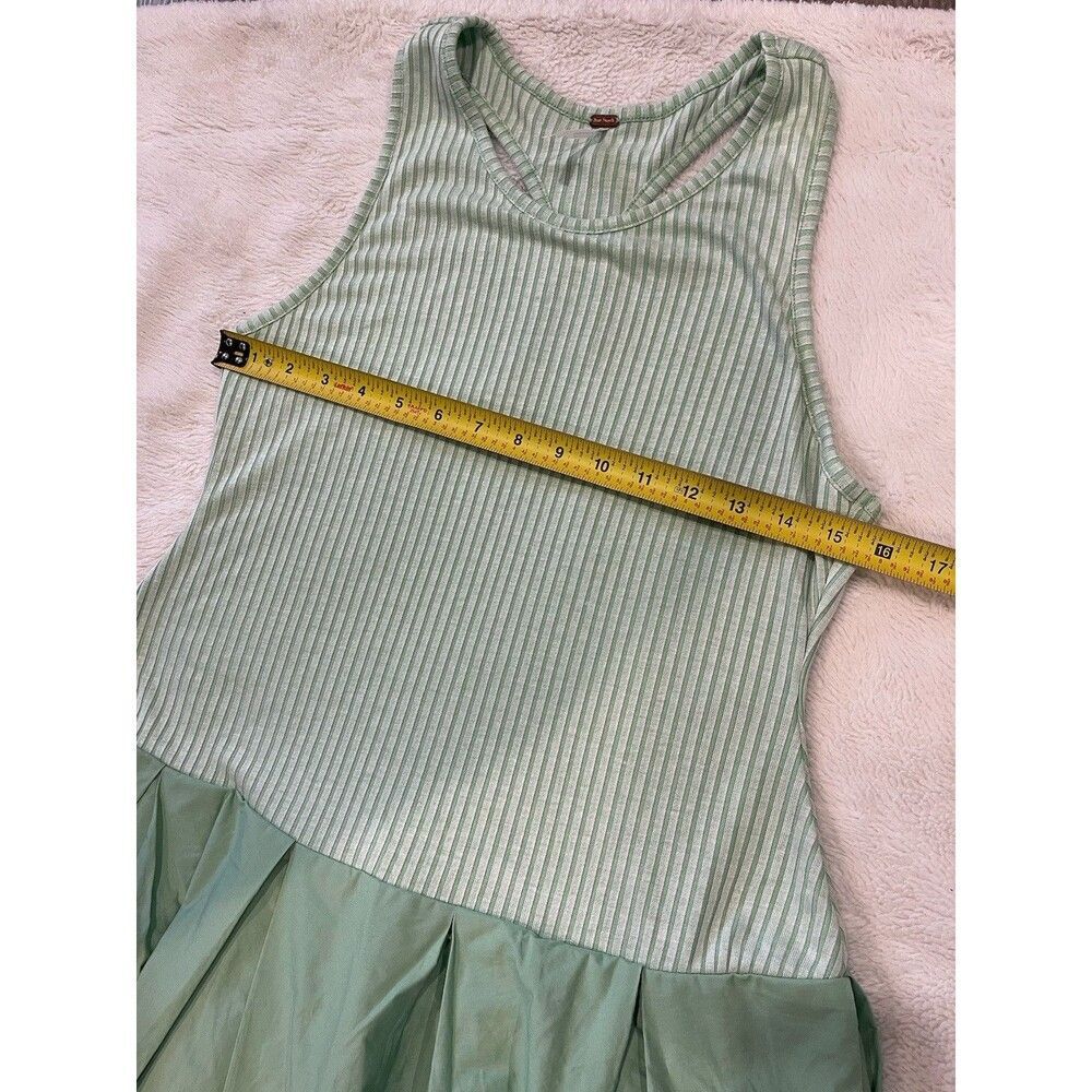 Free People Drops Of Venus Drop Waist Midi Dress Lime Green size M NWOT - Picture 2 of 11